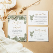 Weihnachtssaison für Pine & Gold Menükarte