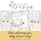 Hello Baby Spring Flowers Kinderdusche Einladung