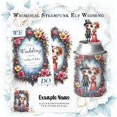 Whimsische Steampunk-Elfen-Hochzeit  Pappteller