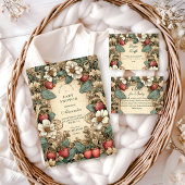 Whimsical Strawberry Forest Diapper Raffle  Begleitkarte