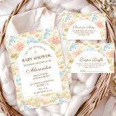 Whimsical Summer Animals Diapper Raffle Begleitkarte