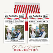 Funny frohe Christmas One Foto North Pole News Feiertagskarte