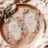 Whimsical Watercolor Floral Baby Dusche Pappteller