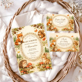 Whimsical Woodland Animals Diapper Raffle Begleitkarte