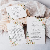 Eleganter Weißer Flush Magnolia Save the Date Postkarte