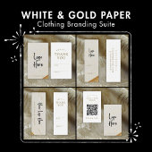 Modernes Weißgold-Logo-Preisschild Mini