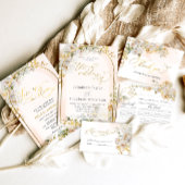 Elegantes Brautparty-Spiel auf dem Blumenring Sockelschild