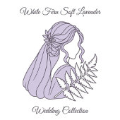Brautmutter Soft Lavender White Fern Large Zubehörtasche
