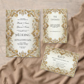 Weiße Blume Decorative Goldjagdflagge Wimpelkette (Personalisiere diese Kollektion eines unabhängigen Creators.)