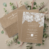 Weiße Spitze | Kraft Paper Brautparty Fevor Boxes Geschenkschachtel (Personalisieren Sie die Kollektion dieses unabhängigen Creators. Test)