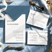 White Modern Bold Wedding Gästebuch