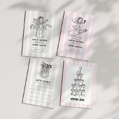 Champagne & Blush Chic Champagner-Turm Dankeskarte