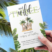 Zweite Geburtstagsparty der Safari-Tiere Einladung