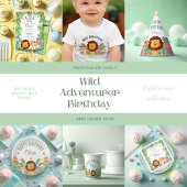 Wilde Tiere Jungle Tiere Tropical Boy Geburtstag Pappteller