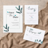 Menü Karte für das Hochzeitsessen im Grünen Wald (Personalisiere diese Kollektion eines unabhängigen Creators.)