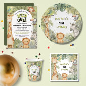 Jungle Tiere 1. Geburtstag Partyhütchen