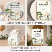 Wild One Safari Animal Birthday Party Geschenktütchen