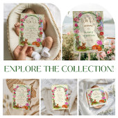 Wild One Whimsical Forest Floral Birthday Runder Aufkleber