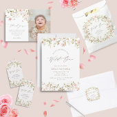 Wild Rose Baby First Birthday Begrüßungszeichen Poster