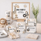 Boho Dschungeltiere Baby Shower Danke schön