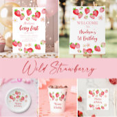 Wild Strawberry Sweet Leckereien Geburtstagszeiche Poster