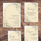 Kleine Wildblume Botanischer BABY SHOWER Pappteller