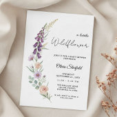 Boho Floral Baby Shower Wildflower Watercolor  Pappteller