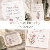 Wildflower Birthday Party RSVP Karte