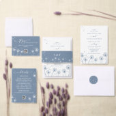 Wildblume Blue Wedding Willkommenszeichen Acrylschild (Personalisiere diese Kollektion eines unabhängigen Creators.)