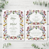 Wildblume Rahmen Rustic Boho Hochzeit Save The Date (Personalisiere diese Kollektion eines unabhängigen Creators.)