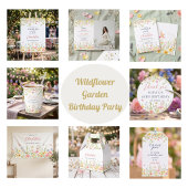 Wildflower-Garten-Geburtstagsfeier Banner