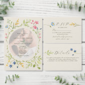 Wildflower Photo Wedding Program Programm (Personalisiere diese Kollektion eines unabhängigen Creators.)