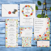 Elegante rustikale Partyflora Gästebuch