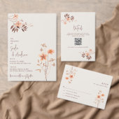 Boho Wildlfower Rustikale Einladung zur Hochzeit i (Personalisiere diese Kollektion eines unabhängigen Creators.)