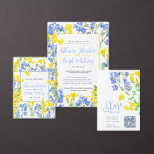 Botanische Hochzeit in Wildblume Untersetzer (Personalisiere diese Kollektion eines unabhängigen Creators.)