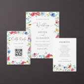 Wildblume boho Garden Horizontal Save the Date (Personalisiere diese Kollektion eines unabhängigen Creators.)