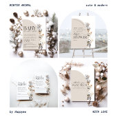 Winter Tiere Windelwinddusche Begleitkarte