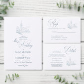 Winter Blue Enclosure Card Details Begleitkarte (Personalisiere diese Kollektion eines unabhängigen Creators.)