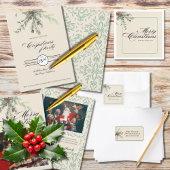 Winter Botanicals Christmas Party Foliage Serviette