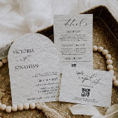 Winter Elegant Simple Wedding  Acryleinladungen