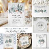 Winter ONEderland Woodland Forest 1st Birthday Banner