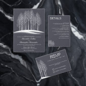 Winterbäume RSVP Karte (Personalisiere diese Kollektion eines unabhängigen Creators.)