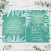 Elegantes Winter Wedding Return-Adressetikett (Personalisiere diese Kollektion eines unabhängigen Creators.)