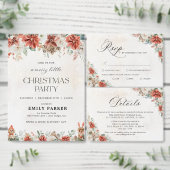 Winter-Square-Hochzeitsuntersetzer Getränkeuntersetzer (Personalisiere diese Kollektion eines unabhängigen Creators.)