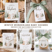 Winter-Wald-Wald-Baby-Party Pappteller