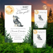 Wolf Baby Shower Name that baby food Poster