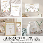 Woodland Animals Baby Shower Invitation Einladung