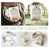 Waldtiere Grünpflanzen Mushroom Kinderdusche Poster