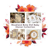 Boho-Mädchen-Eule-Baby-Party Acrylschild