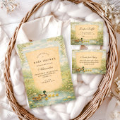 Woodland Duck Baby Shower Einladung